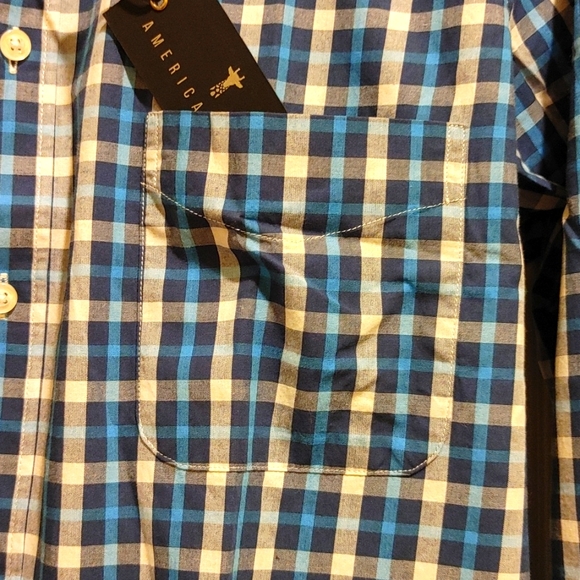 American Tall button down plaid shirt - Picture 4 of 4
